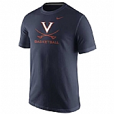 Virginia Cavaliers Nike University Basketball WEM T-Shirt - Navy Blue